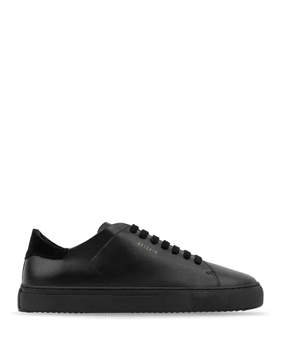 Axel Arigato Platform Suede Low-top Sneakers In Black