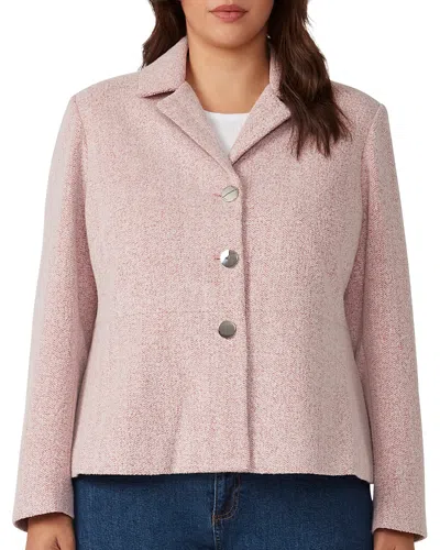 Shop Estelle Plus Cropped Floater Jacket In Dusty Pink