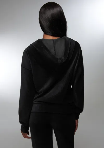Bebe Micro Cord 1/4 Zip In Black