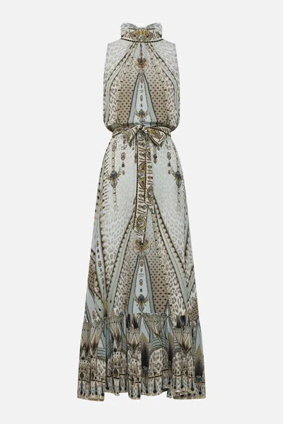 Camilla Necktie Dress With Elasticated Waist Sahara Starlet