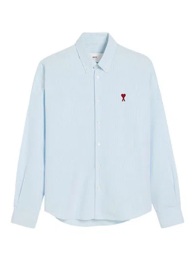 Ami Alexandre Mattiussi Ami Shirts In Blue