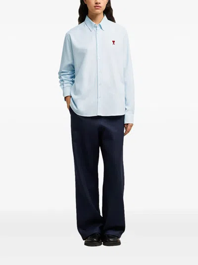 Ami Alexandre Mattiussi Ami Shirts In Blue