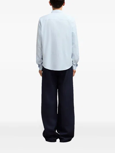 Ami Alexandre Mattiussi Ami Shirts In Blue