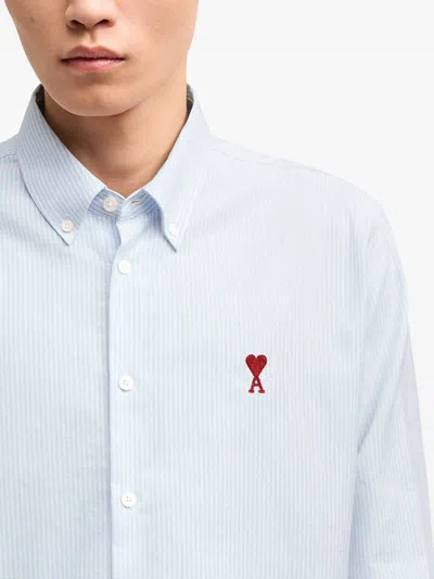Ami Alexandre Mattiussi Ami Shirts In Blue