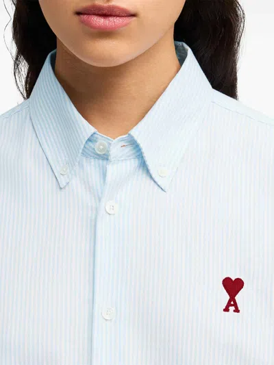 Ami Alexandre Mattiussi Ami Shirts In Blue