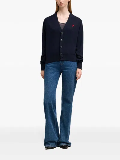Shop Ami Alexandre Mattiussi Cárdigan - Azul In Blue