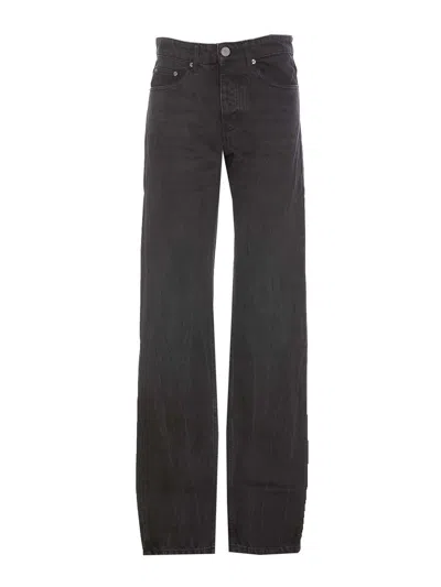 Ami Alexandre Mattiussi Five-pocket Jeans Metal Rivets In Black