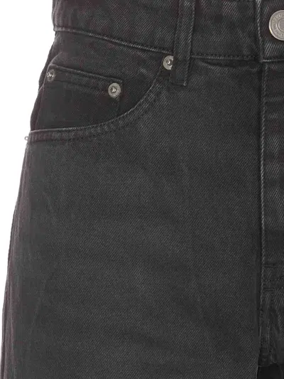 Ami Alexandre Mattiussi Five-pocket Jeans Metal Rivets In Black