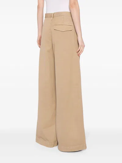 Agolde Daryl Wide Leg Pants In Basket In Beige