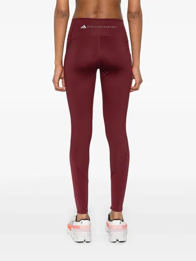 Shop Adidas By Stella Mccartney Leggings In Dark Red