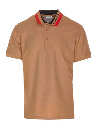 Shop Burberry Camel Polo In Brown