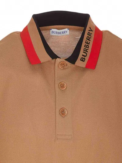 Shop Burberry Camel Polo In Brown