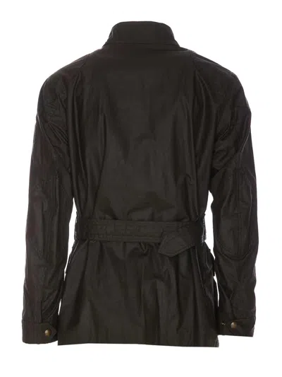 Belstaff Trialmaster Motorcycle Jacket In Green