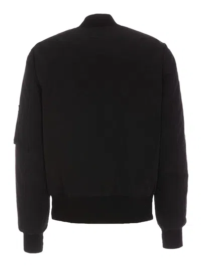 Dolce & Gabbana Bomber Jacket In Technical Fabric In Black