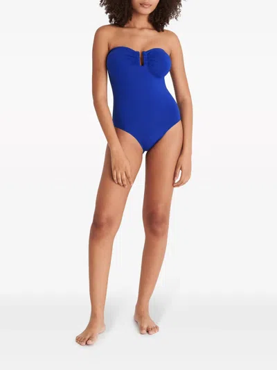 Eres Cassiopee Strapless U-hardware One-piece Swimsuit In Medium Wash