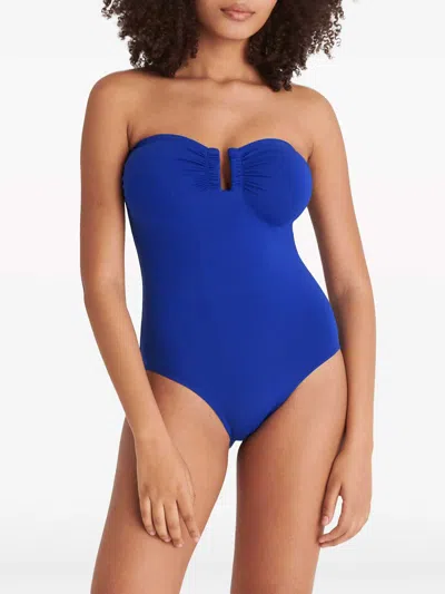Eres Cassiopee Strapless U-hardware One-piece Swimsuit In Medium Wash