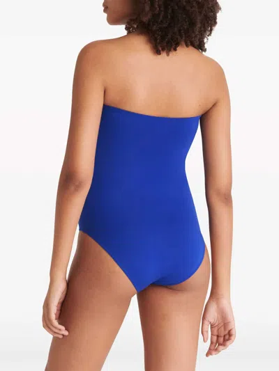 Eres Cassiopee Strapless U-hardware One-piece Swimsuit In Medium Wash