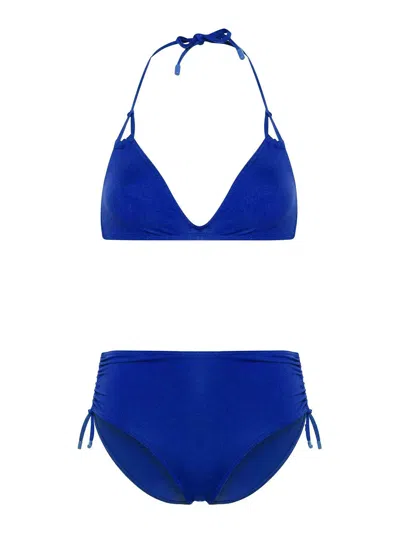 Eres Remix Java Triangle Bikini Set In Medium Wash