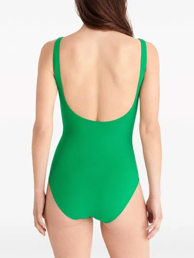 Eres Asia Open-back Swimsuit In Green