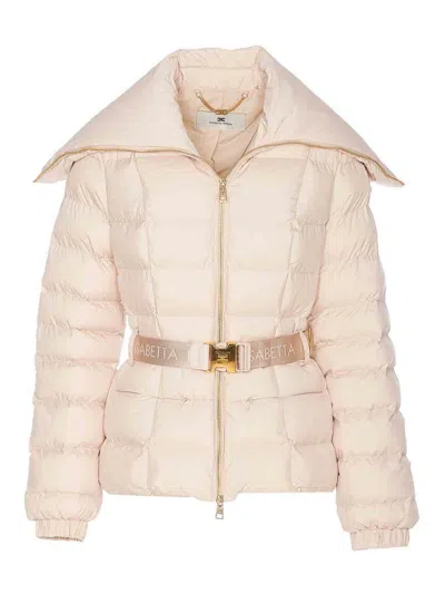 Elisabetta Franchi Padded Jacket In White