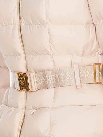 Elisabetta Franchi Padded Jacket In White