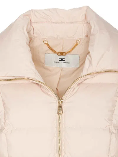 Elisabetta Franchi Padded Jacket In White