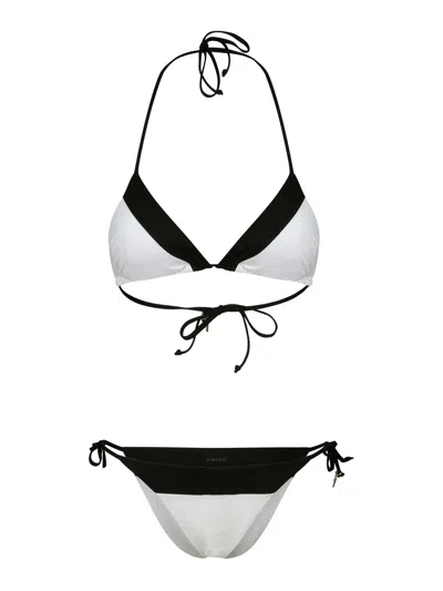 Fisico Cristina Ferrari Two-tone Bikini In White