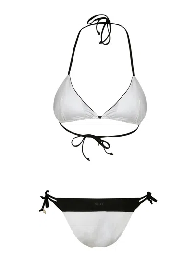 Fisico Cristina Ferrari Two-tone Bikini In White