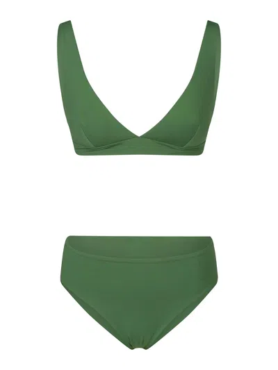 Fisico Cristina Ferrari Two-tone Bikini In Blue