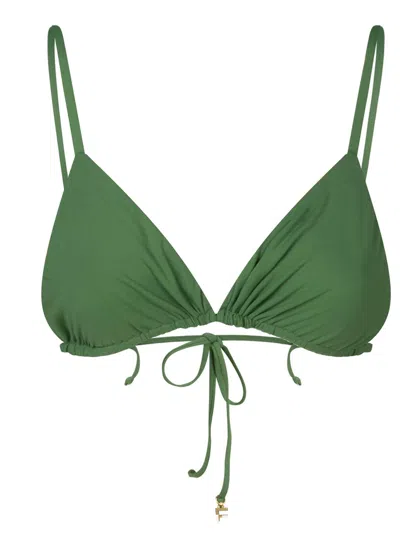 Fisico Cristina Ferrari Reversible Triangle Bikini In Blue