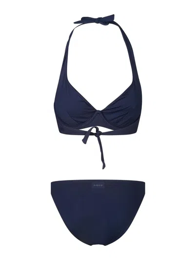 Fisico Cristina Ferrari Halterneck Bikini In Blue