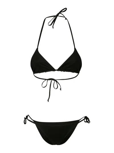 Fisico Cristina Ferrari Reversible Triangle Bikini In Black