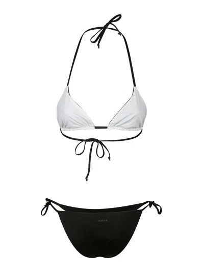 Fisico Cristina Ferrari Reversible Triangle Bikini In Black