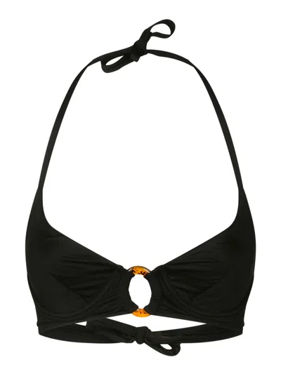 Shop Fisico Bikini With Underwire And Ring In Black