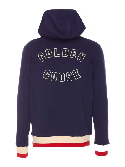 Shop Golden Goose Blue Star Regular Hoodie