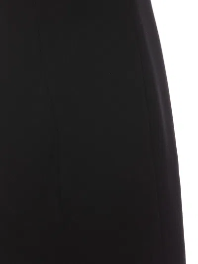 Givenchy V-collar Mini Dress In Black
