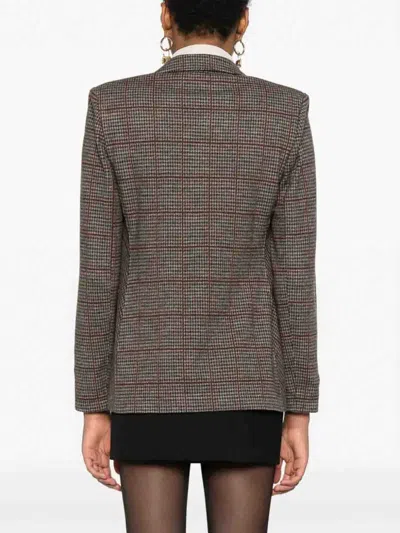Harris Wharf London Houndstooth-patterned Blazer In Brown