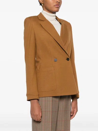 Harris Wharf London Wool Blazer In Camel