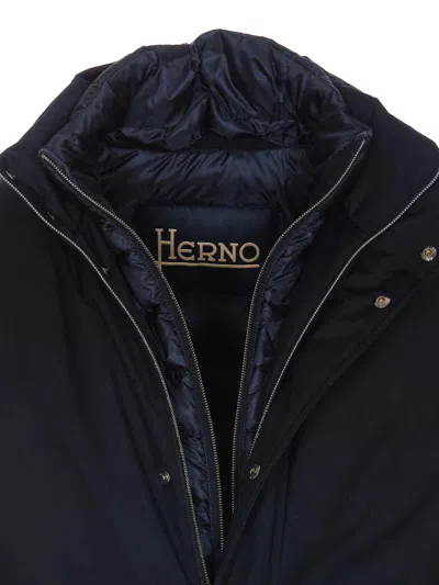Herno Blue Navy Bomber In Blue