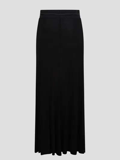 Helmut Lang Stretch-jersey Maxi Skirt In Black