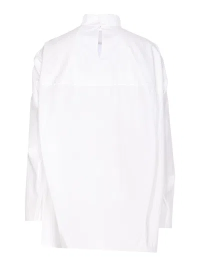 Marni High Neck Long Sleeves Loose Fit In White
