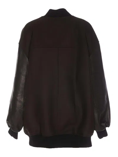 Shop Khaite Black Spencer Jacket In Brown