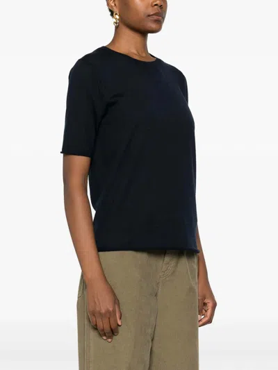 Lisa Yang Crewneck Sweater In Dark Blue