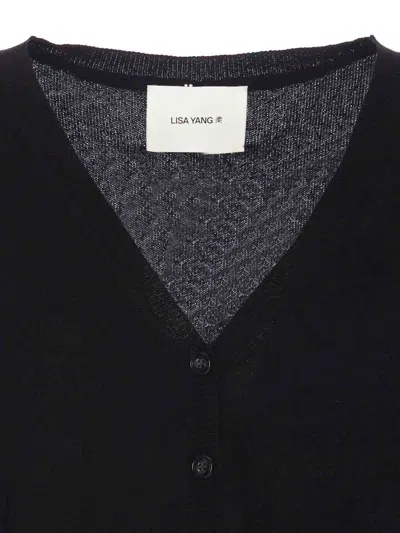 Lisa Yang V-neck Cashmere Cardigan In Black