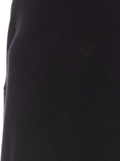 Lisa Yang Knitwear High Neck Dropped Shoulders In Black