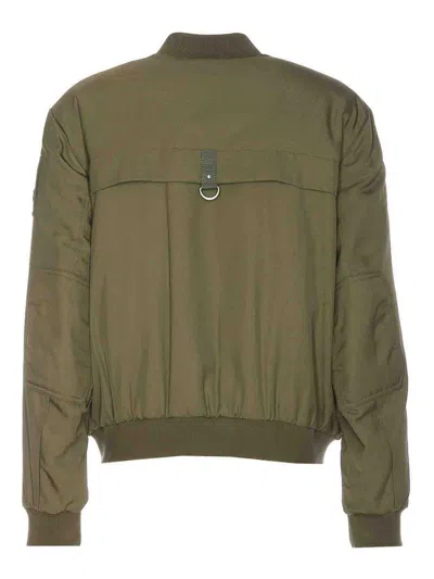 Shop Moose Knuckles Green Alder Bomber