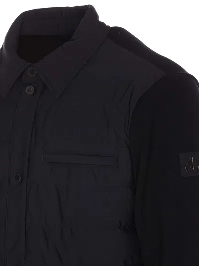 Moose Knuckles 'marble' Black Jacket With Logo Patch On The Sleeve In Viscose Blend Woman In Black