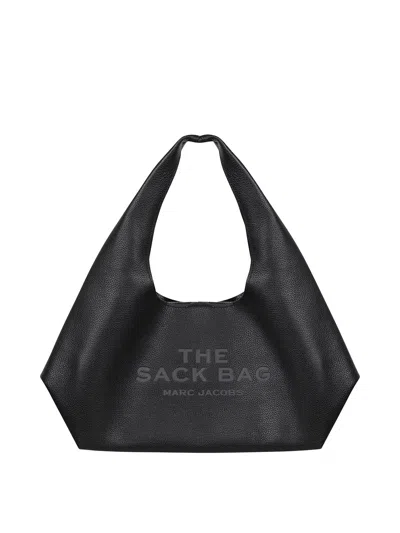 Marc Jacobs The Sack Large Black Leather Shoulder Bag In Black