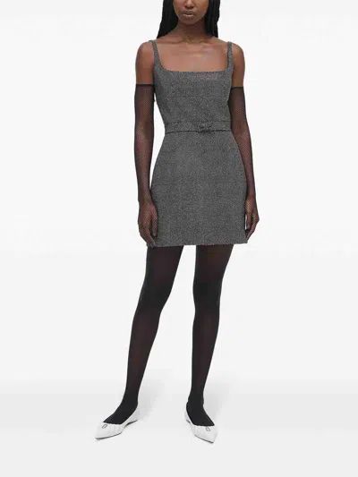 Marc Jacobs Studded Sleeveless Mini Dress In Black