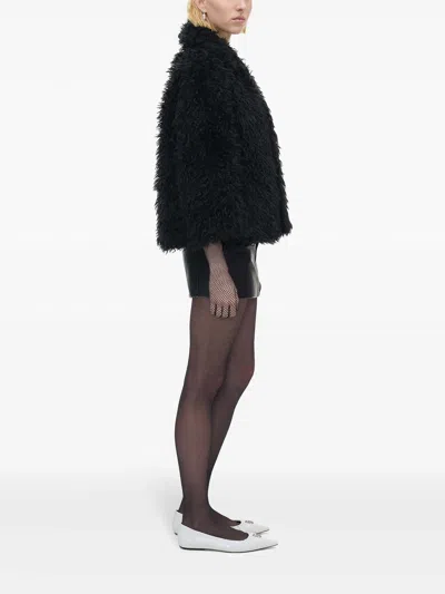 Shop Marc Jacobs Faux Fur Lady Jacket In Black